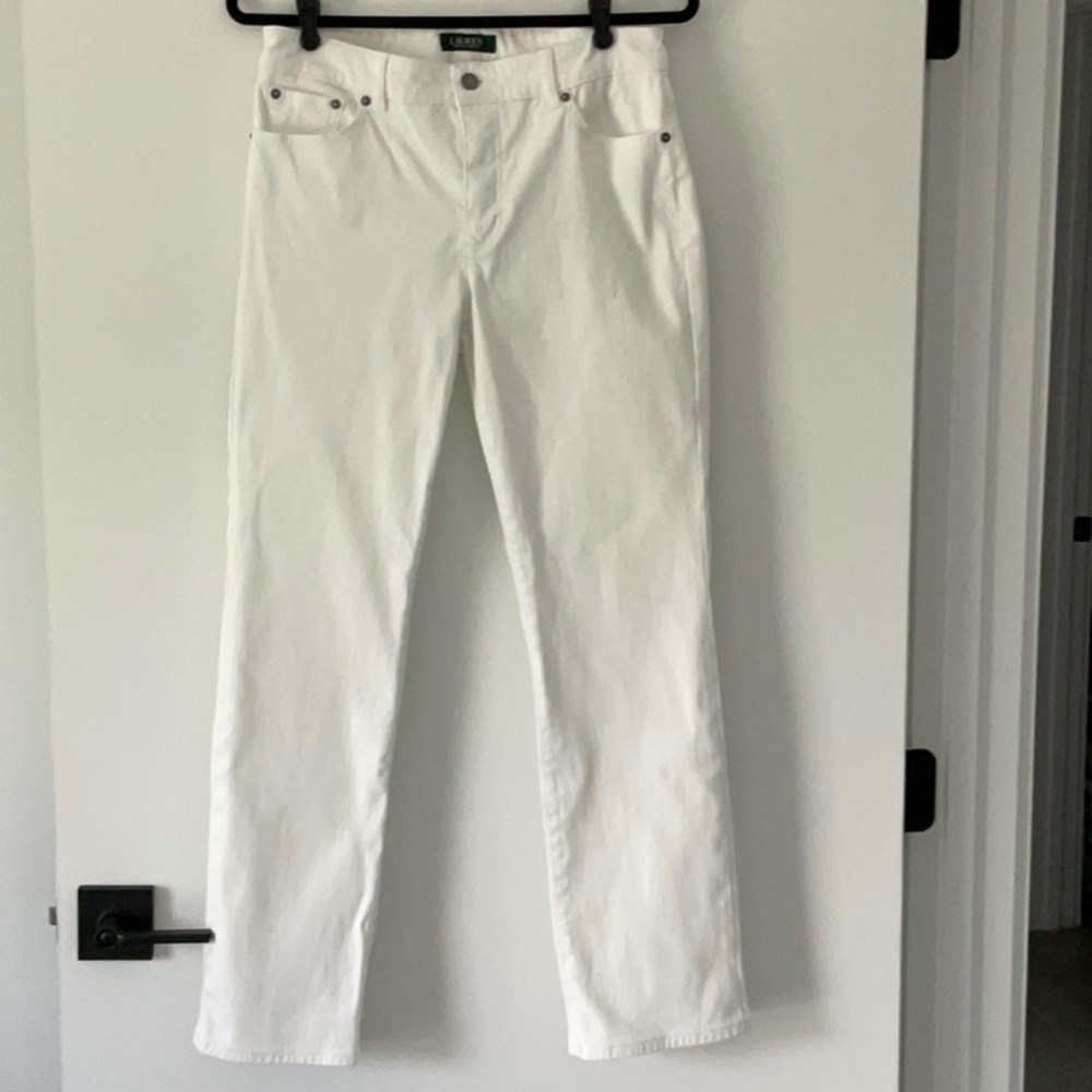 Lauren Ralph Lauren Crisp White Straight Jeans Size 6